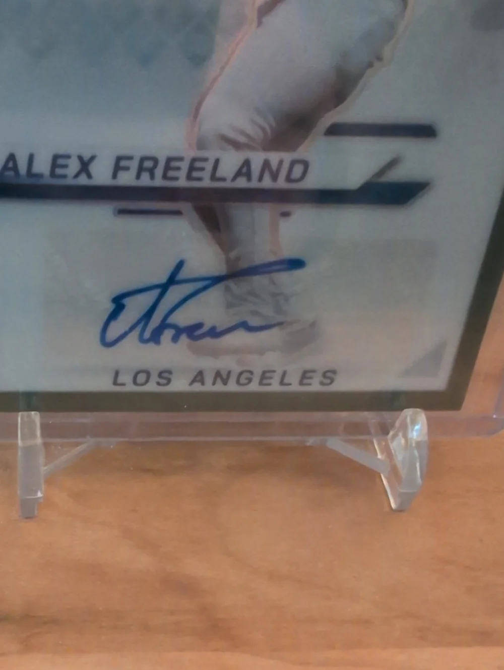 2025 Panini Alex Freeland Rookie Card Autograph Silver Prizm Dodgers - Picture 4 of 5